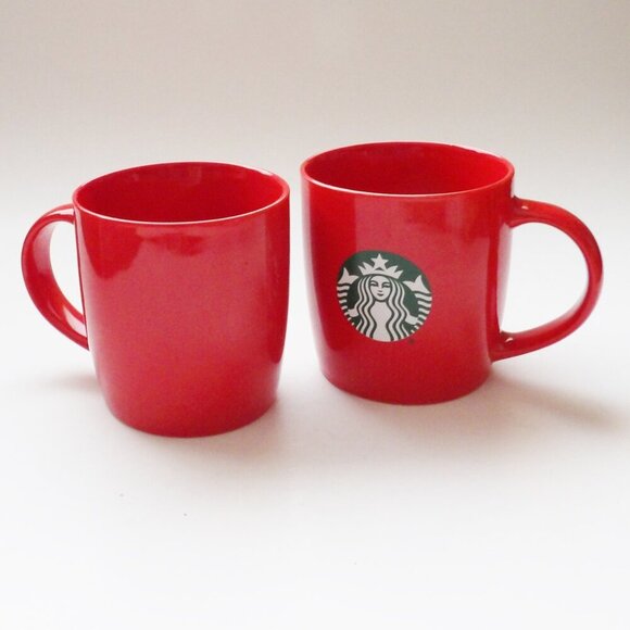 Starbucks BUNDLE OF 3 Coffee Mugs 12 oz from 2020 Holiday Red & Green w/ Logo - Picture 6 of 15